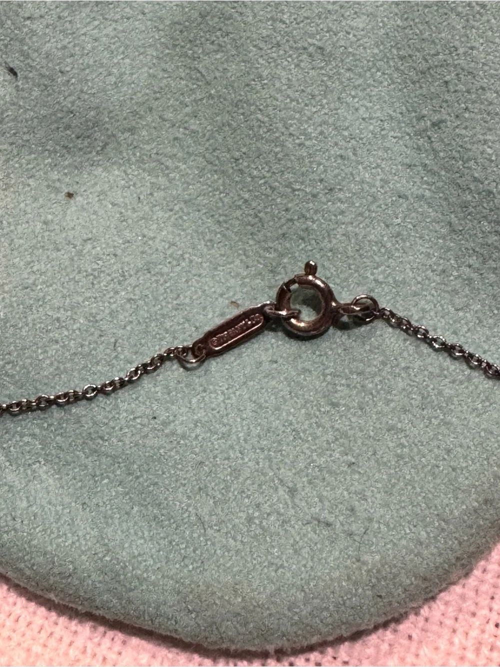 Tiffany & Co. Sterling Silver Chain Necklace with Spring Ring Clasp
